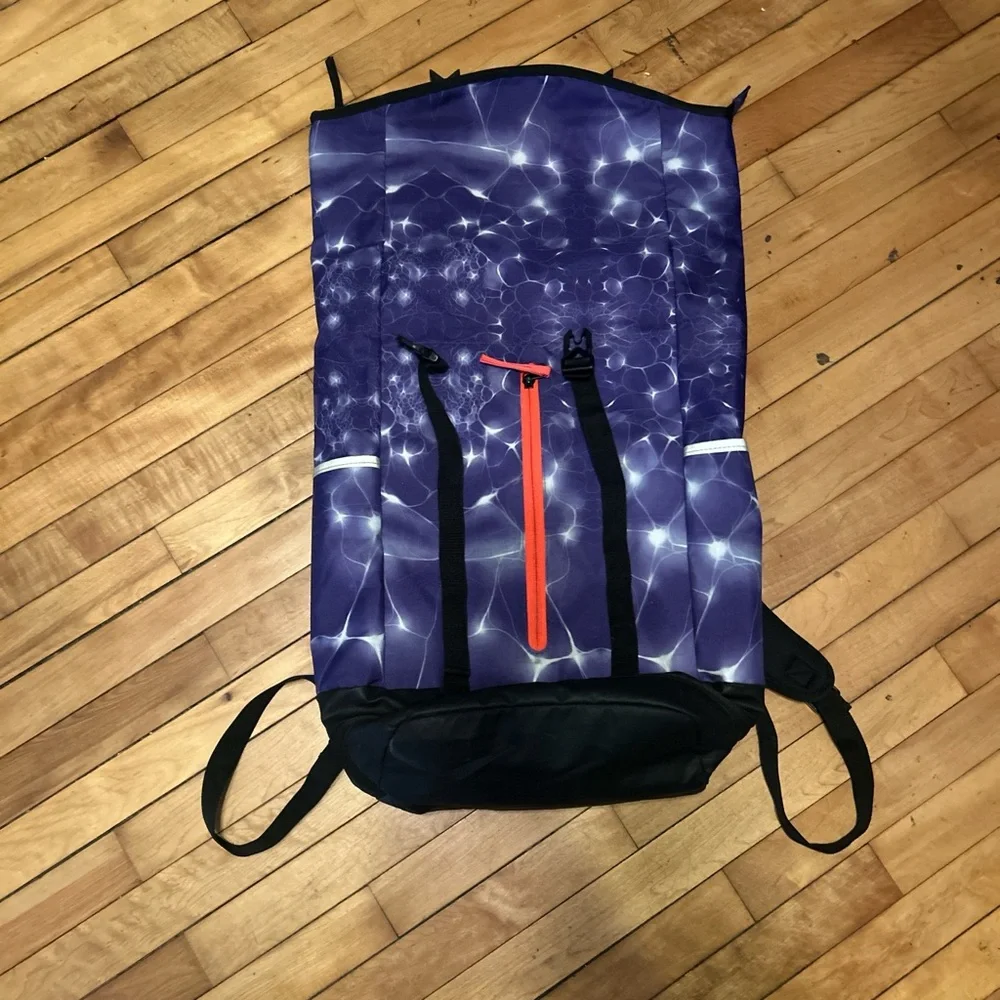 Nike Purple and Black Backpack with Red Accent - Picture 2 of 3